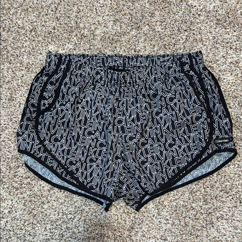 Calvin Klein Black and White Logo Shorts